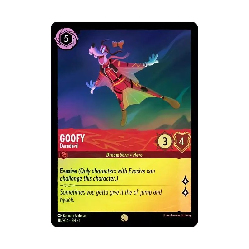 Carta Foil Goofy - Daredevil | Disney Lorcana #111/204·EN·1