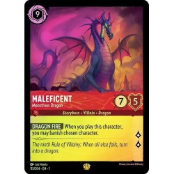 Carta Foil Maleficent - Monstrous Dragon | Disney Lorcana 113/204·EN·1