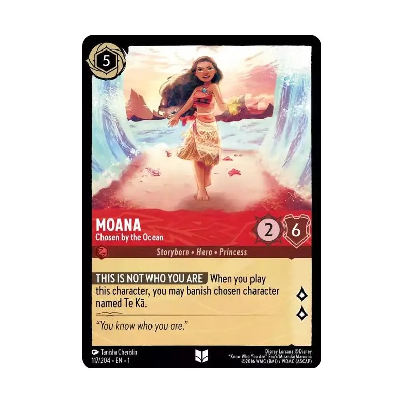 Carta Moana - Chosen by the Ocean | Disney Lorcana #117/204·EN·1