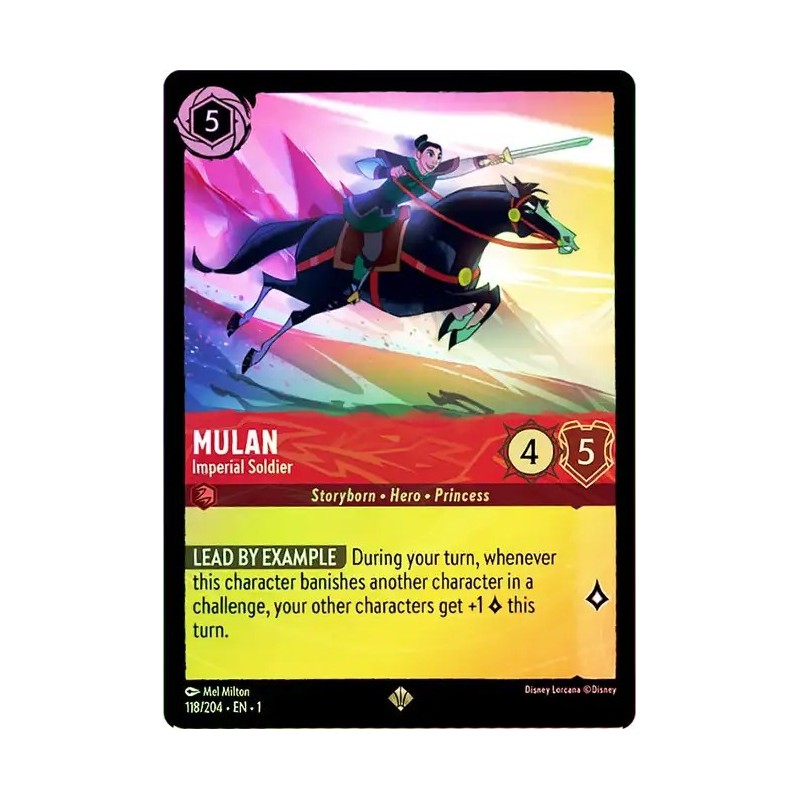 Carta Foil Mulan - Imperial Soldier | Disney Lorcana #118/204·EN·1