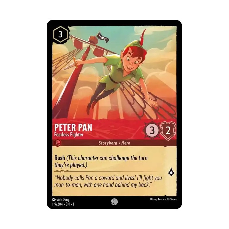 Carta Peter Pan - Fearless Fighter | Disney Lorcana #119/204·EN·1