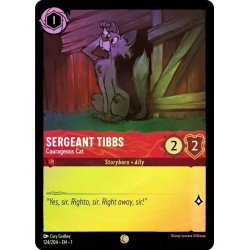 Carta Foil Sergeant Tibbs - Courageous Cat | Lorcana #124/204·EN·1