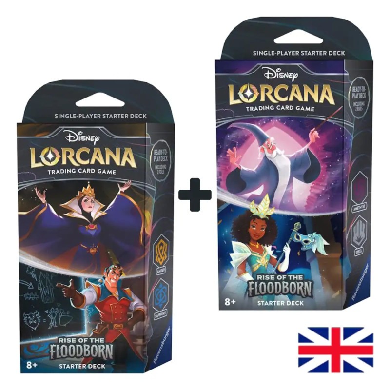 Pack Mazo de Inicio | Rise of the FloodBorn Ingles | Disney Lorcana