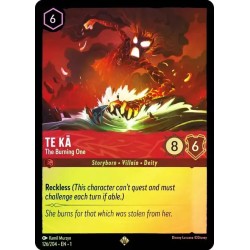 Carta Foil Te Ka - The Burning One | Disney Lorcana #126/204·EN·1