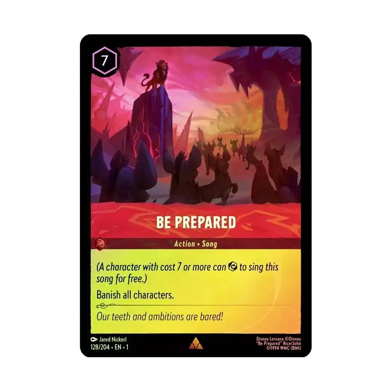 Carta Foil Be Prepared | Disney Lorcana #128/204·EN·1