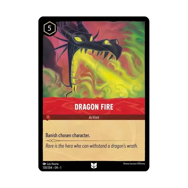 Carta Dragon Fire | Disney Lorcana #130/204·EN·1