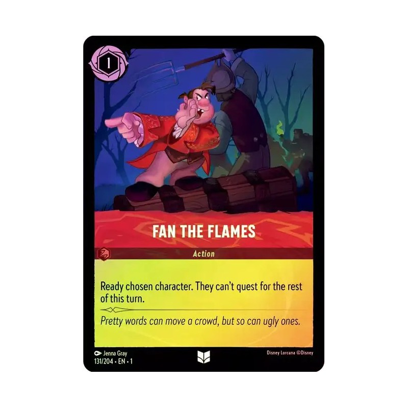 Carta Foil Fan The Flames | Disney Lorcana #131/204·EN·1