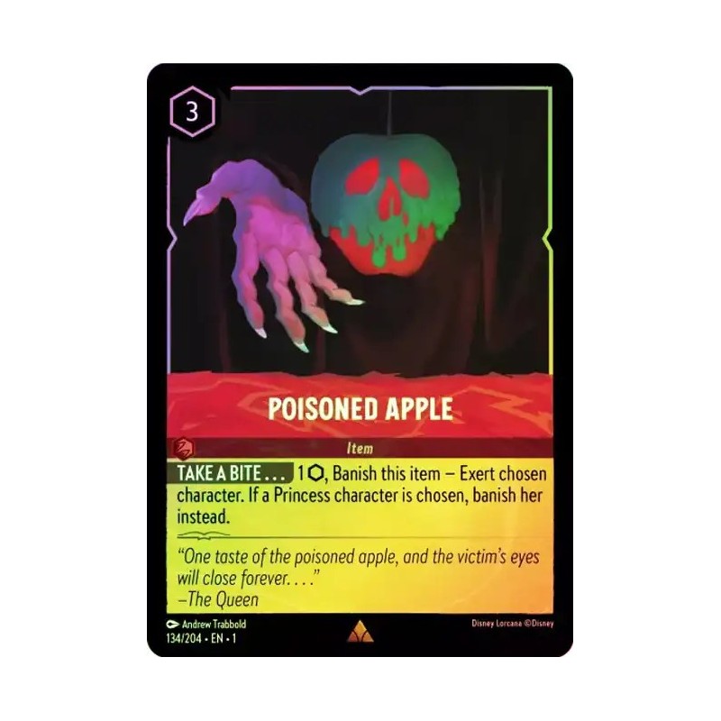 Carta Foil Poisoned Apple | Disney Lorcana #134/204·EN·1