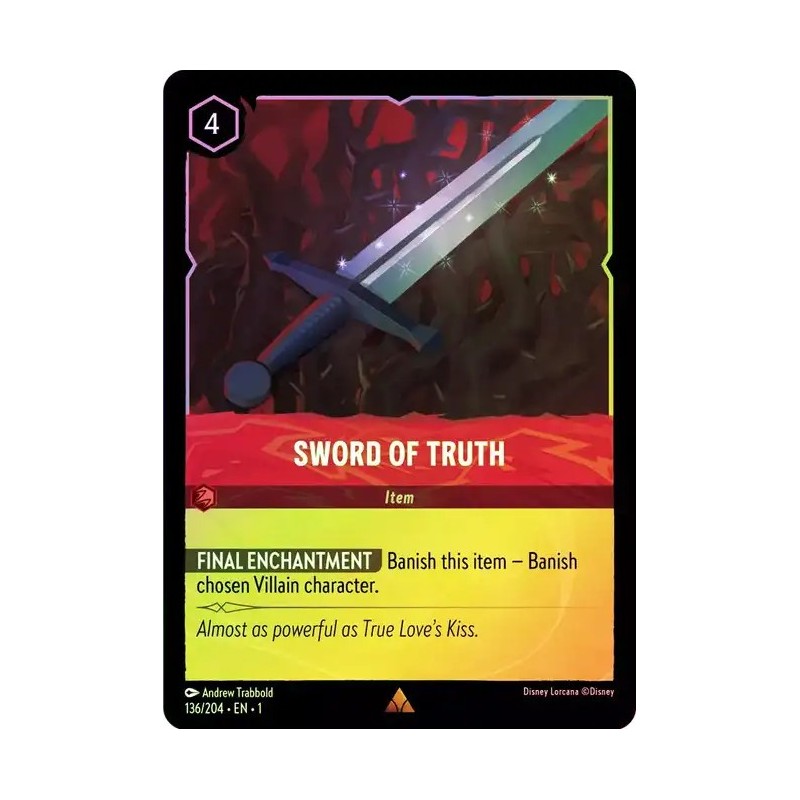 Carta Foil Sword of Truth | Disney Lorcana #136/204·EN·1