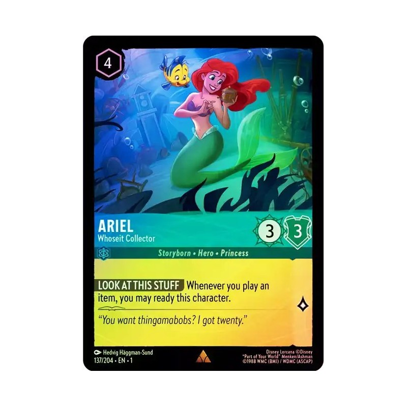 Carta Foil Ariel - Whoseit Collector | Disney Lorcana #137/204·EN·1