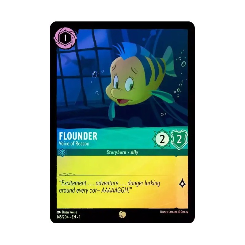 Carta Foil Flounder - Voice of Reason | Disney Lorcana #145/204·EN·1