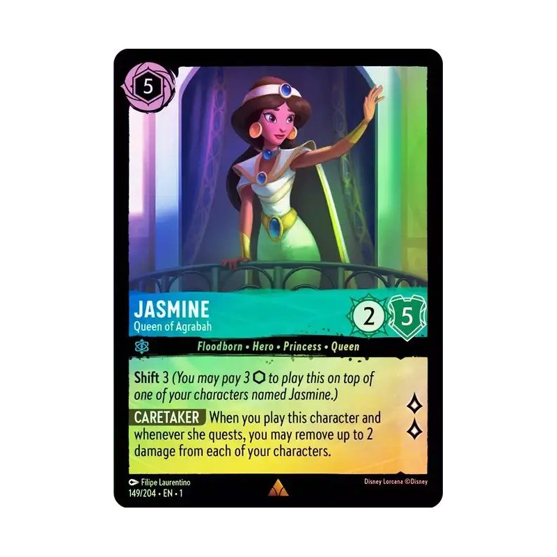 Carta Foil Jasmine - Queen of Agrabah | Disney Lorcana #149/204·EN·1