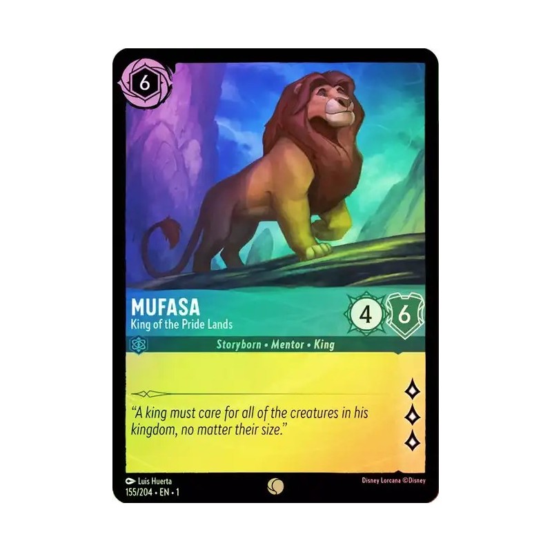 Carta Foil Mufasa - King of the Pride Lands | Lorcana #155/204·EN·1