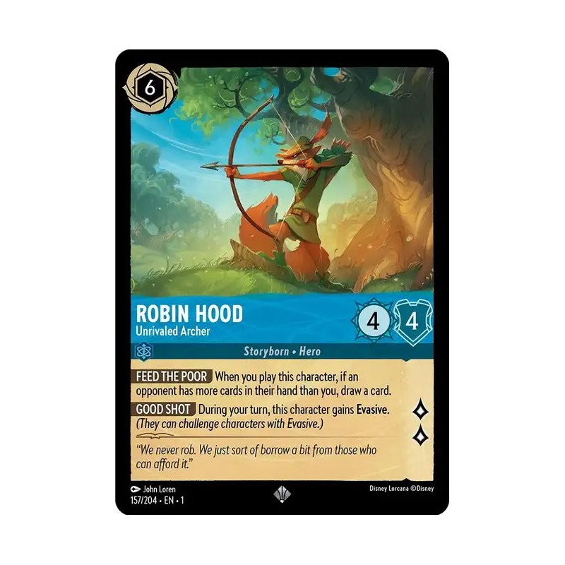 Carta Robin Hood - Unrivaled Archer | Disney Lorcana #157/204·EN·1