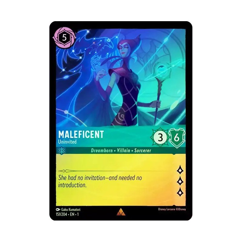 Carta Foil Maleficent - Uninvited | Disney Lorcana #151/204·EN·1