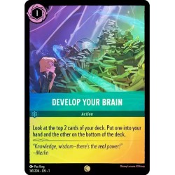 Carta Foil Develop Your Brain | Disney Lorcana #161/204·EN·1