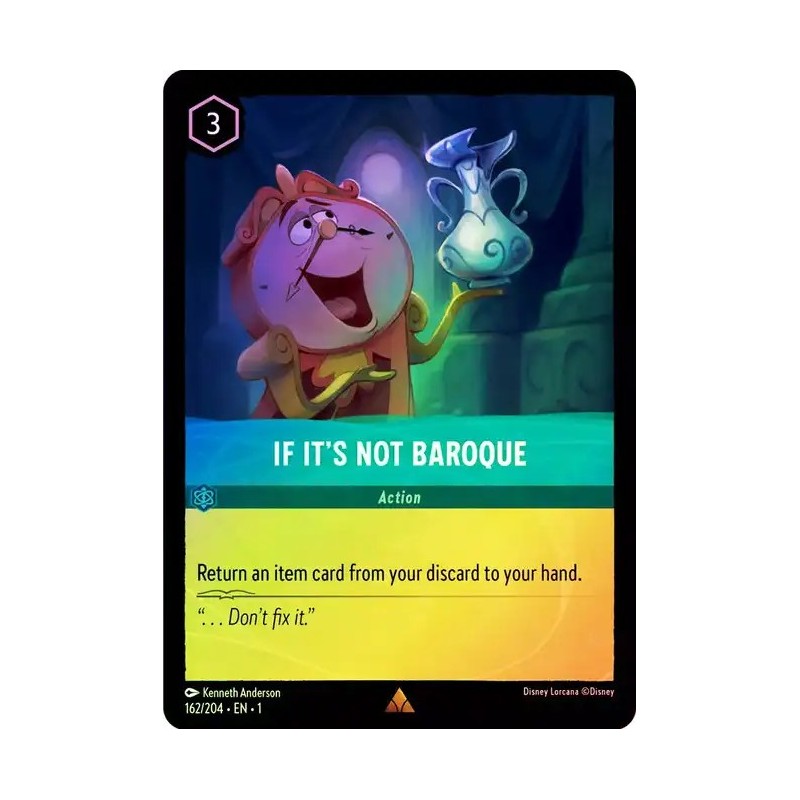 Carta Foil If It's Not Baroque | Disney Lorcana #162/204·EN·1