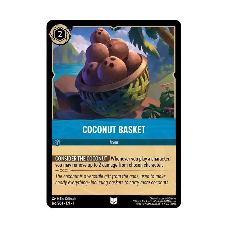 Carta Coconut Basket | Disney Lorcana #166/204·EN·1