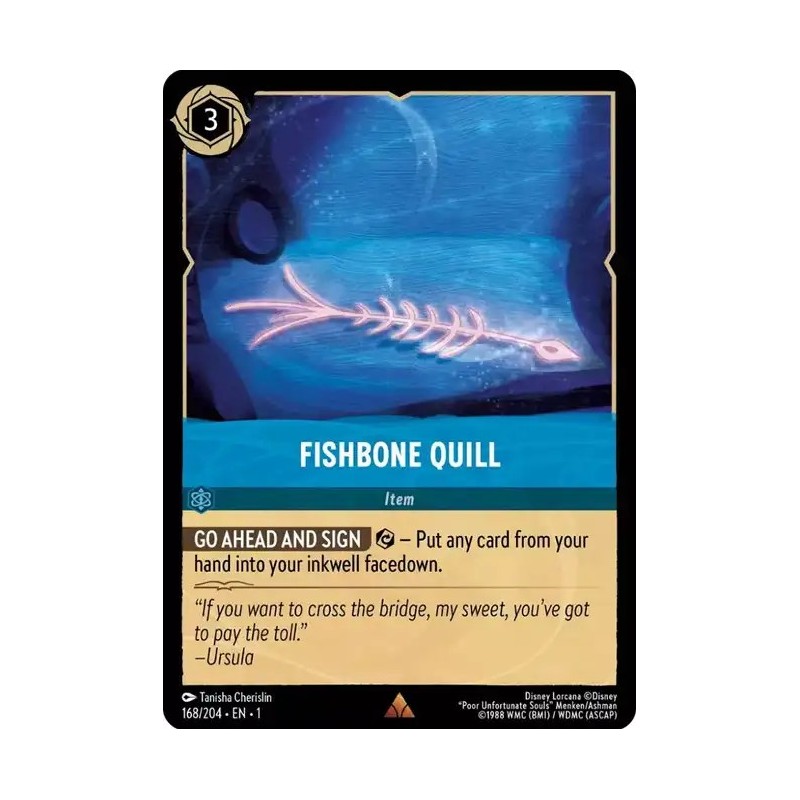 Carta Fishbone Quill | Disney Lorcana #168/204·EN·1