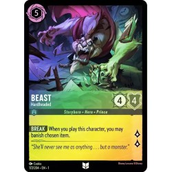 Carta Foil Beast - Hardheaded | Disney Lorcana #172/204·EN·1