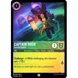 Carta Foil Captain Hook - Forceful Duelist Disney Lorcana 174/204·EN·1