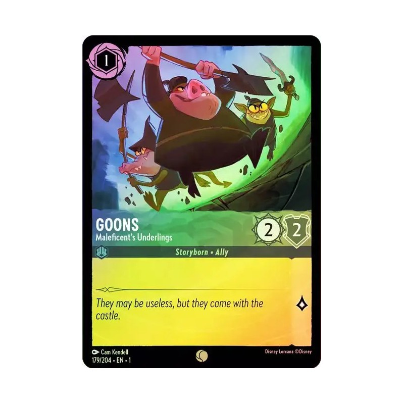 Carta Foil Goons - Maleficent's Underlings Disney Lorcana 179/204·EN·1