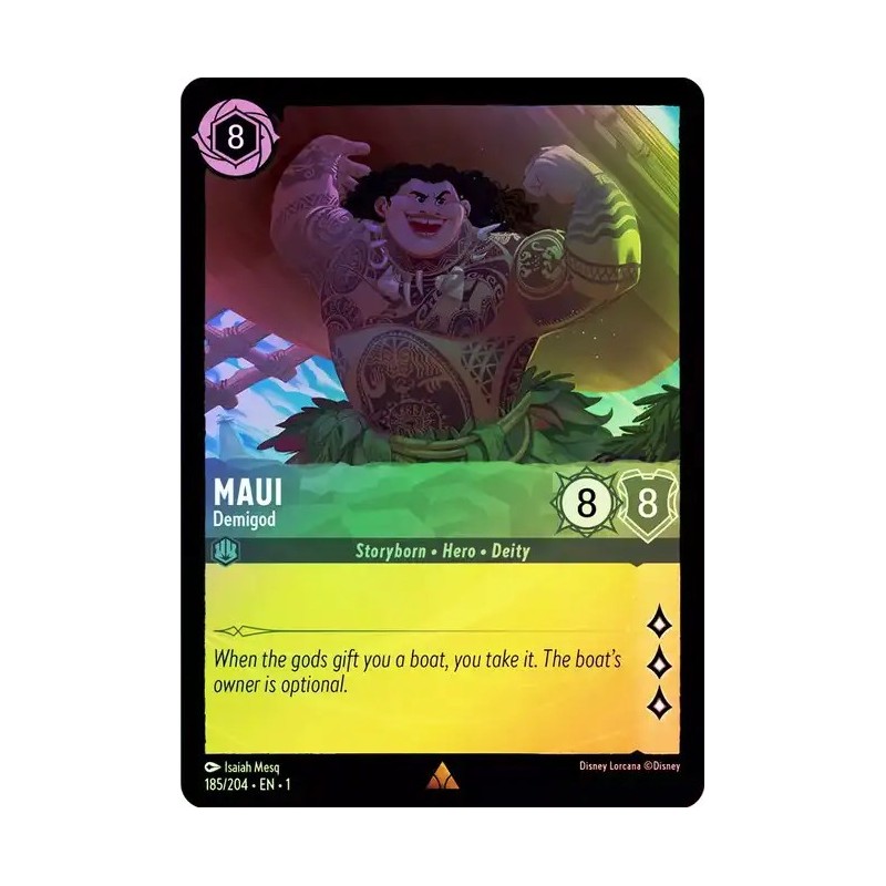 Carta Foil Maui - Demigod | Disney Lorcana #185/204·EN·1