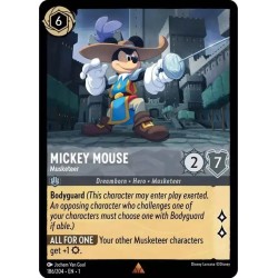 Carta Mickey Mouse - Musketeer | Disney Lorcana #186/204·EN·1