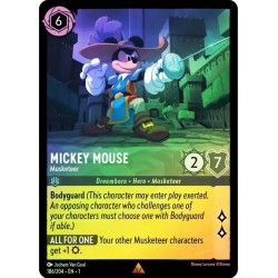 Carta Foil Mickey Mouse - Musketeer | Disney Lorcana #186/204·EN·1