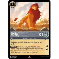 Carta Simba - Returned King | Disney Lorcana #189/204·EN·1