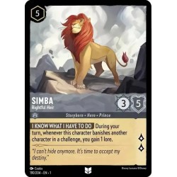 Carta Simba - Rightful Heir | Disney Lorcana #190/204·EN·1