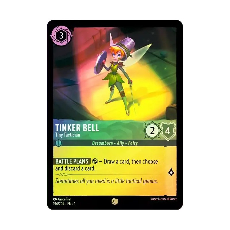 Carta Foil Tinker Bell - Tiny Tactician | Disney Lorcana #194/204·EN·1