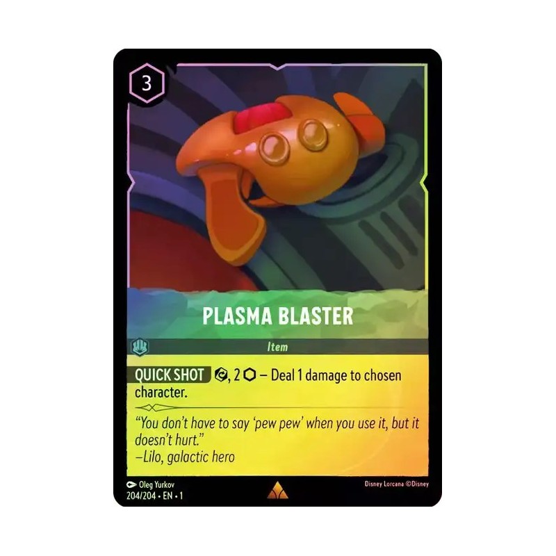 Carta Foil Plasma Blaster | Disney Lorcana #204/204·EN·1