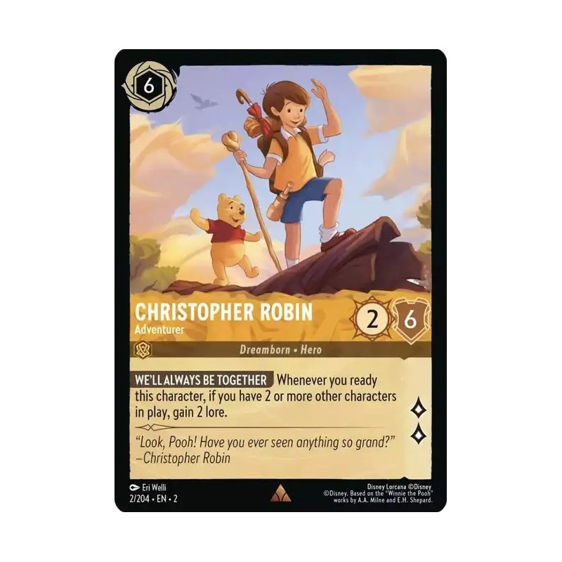 Carta Christopher Robin - Adventurer | Disney Lorcana #002/204·EN·2