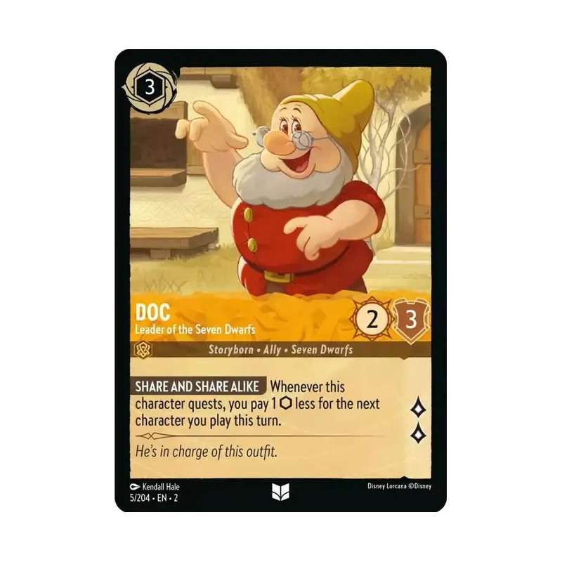 Carta Doc - Leader of the Seven Dwarfs | Disney Lorcana #005/204·EN·2