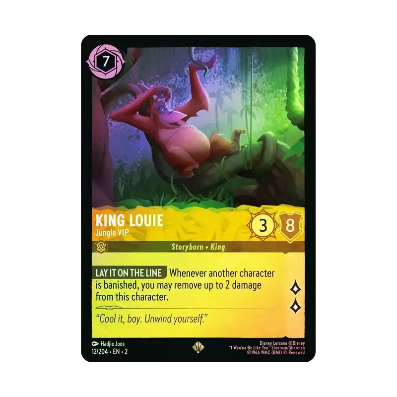 Carta Foil King Louie - Jungle VIP | Disney Lorcana #012/204·EN·2