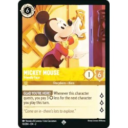 Carta Foil Mickey Mouse - Friendly Face | Disney Lorcana #013/204·EN·2