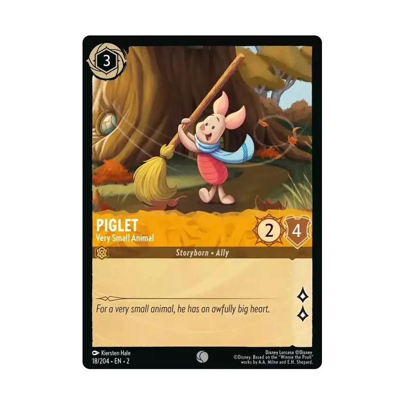 Carta Piglet - Very Small Animal | Disney Lorcana #018/204·EN·2