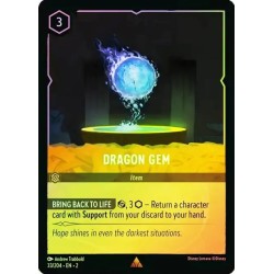 Carta Foil Dragon Gem | Disney Lorcana #033/204·EN·2