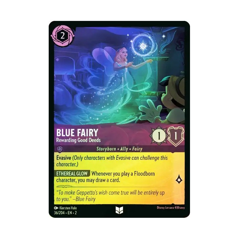 Carta Foil Blue Fairy - Rewarding Good Deeds | Lorcana #036/204·EN·2