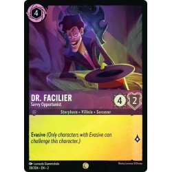 Carta Foil Dr. Facilier - Savvy Opportunist | Lorcana #038/204·EN·2