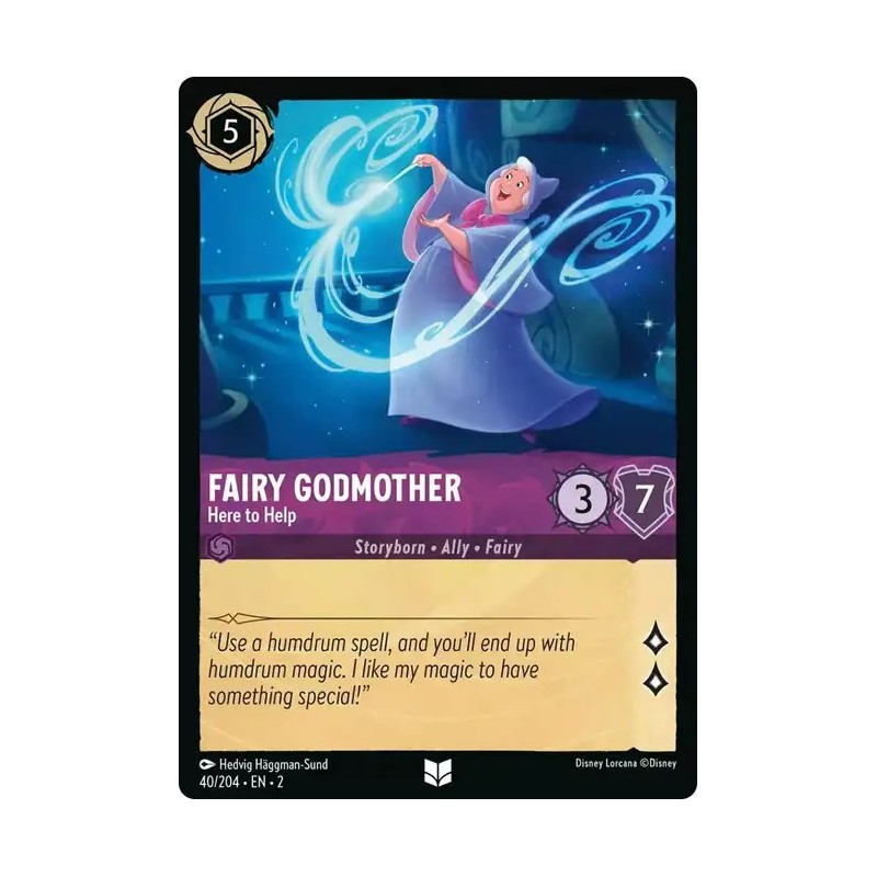 Carta Fairy Godmother - Here To Help | Disney Lorcana #040/204·EN·2