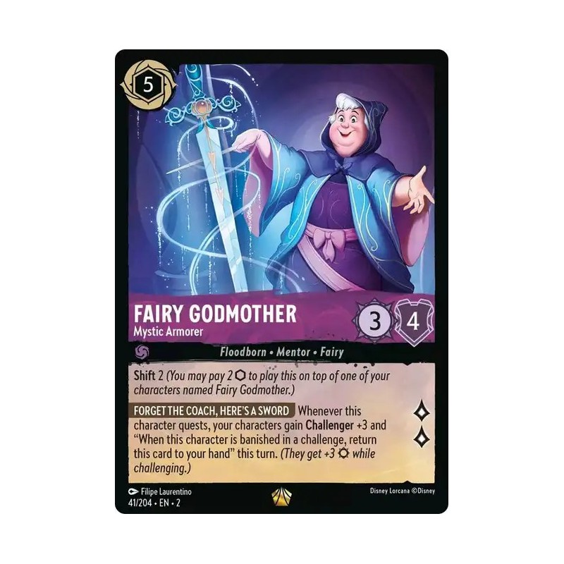 Carta Fairy Godmother - Mystic Armorer | Disney Lorcana #041/204·EN·2