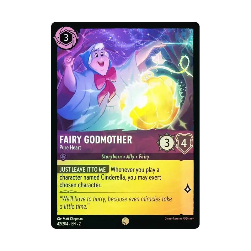 Carta Foil Fairy Godmother - Pure Heart | Disney Lorcana #042/204·EN·2